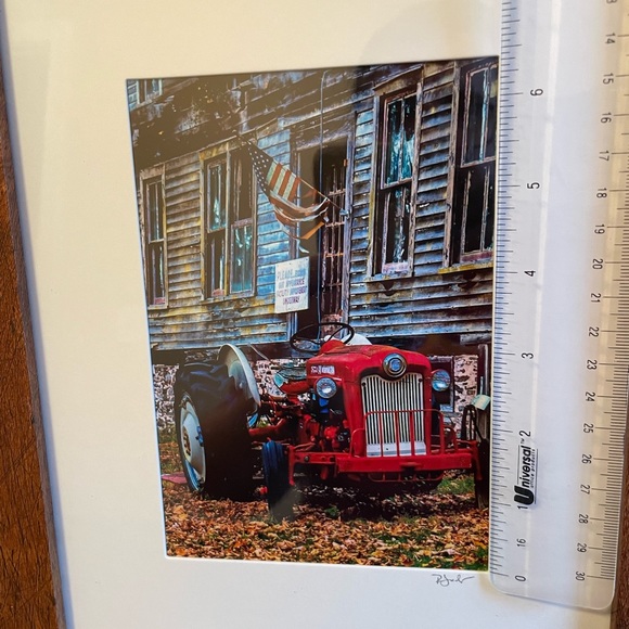 Rustic Ford Farm Tractor Framed Photo - Picture 5 of 6
